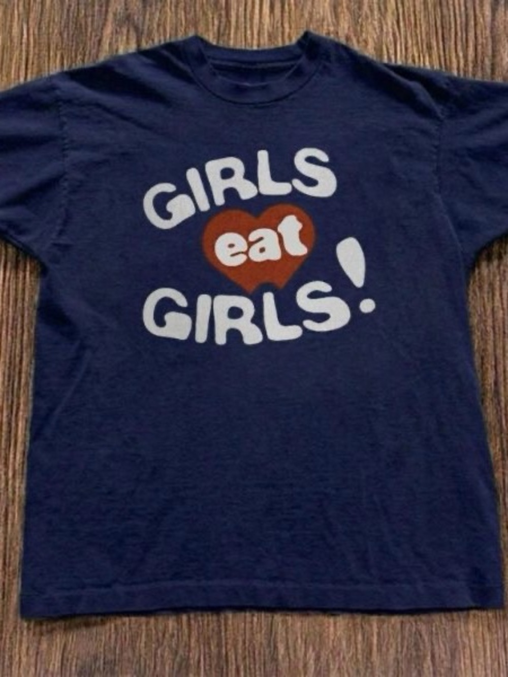 Girls Eat Girls! Navy Graphic T-Shirt
